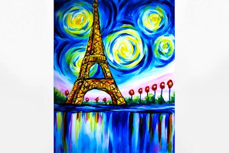 Paint Nite: Beautiful Paris Eiffel Tower